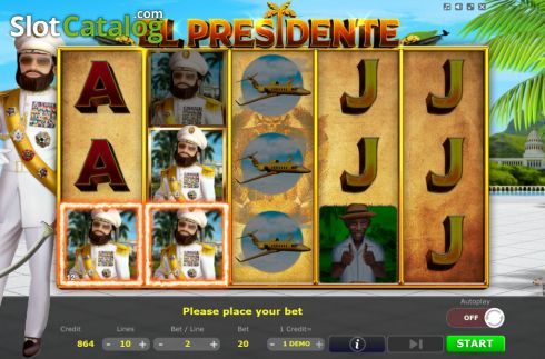 Скрин4. El Presidente слот