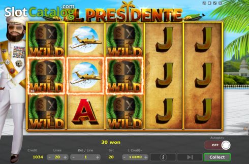 Скрин5. El Presidente слот