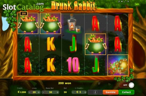 Скрин5. Drunk Rabbit слот