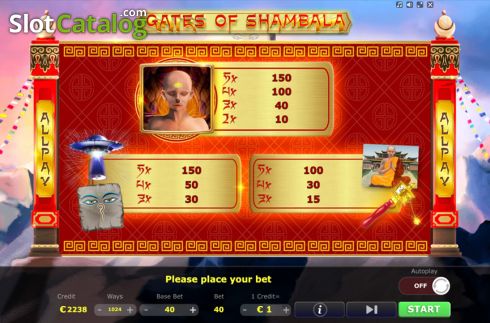 Скрин8. Gates of Shambala слот