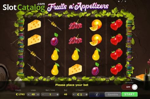 Скрин2. Fruits n Appetizers слот