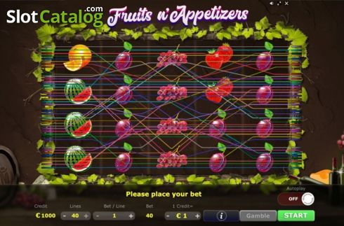 Скрин3. Fruits n Appetizers слот