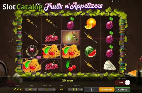 Скрин5. Fruits n Appetizers слот