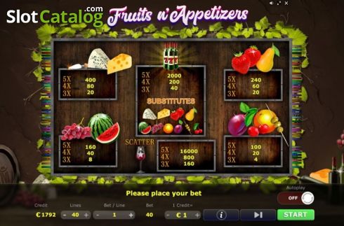 Скрин8. Fruits n Appetizers слот