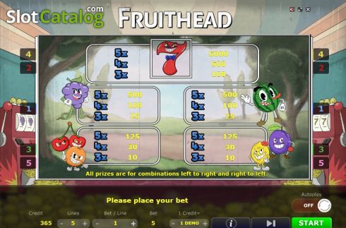 Скрин6. Fruithead слот