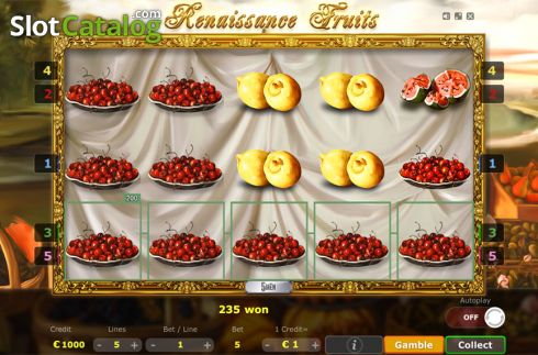 Скрин4. Renaissance Fruits слот