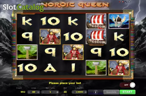 Скрин2. Nordic Queen слот