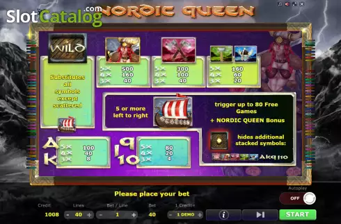 Скрин8. Nordic Queen слот