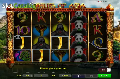 Скрин3. Wilds of Asia слот