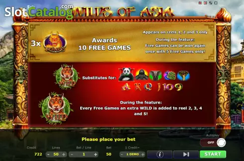 Скрин5. Wilds of Asia слот
