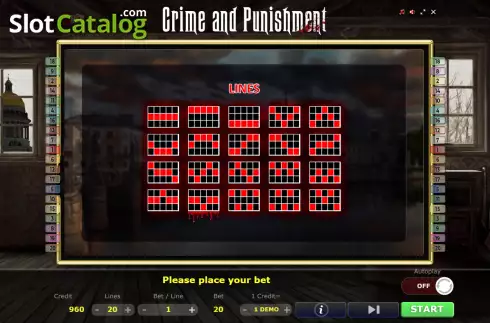 Скрин9. Crime and Punishment слот
