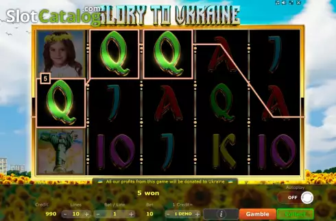 Скрин3. Glory to Ukraine слот