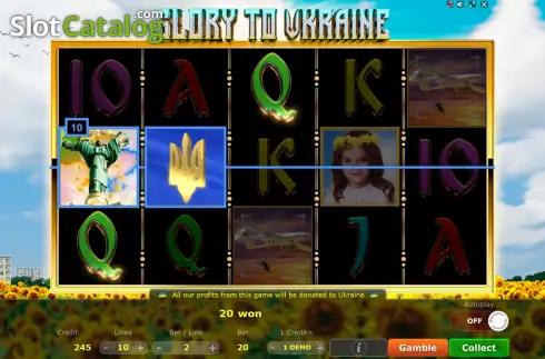 Скрин5. Glory to Ukraine слот