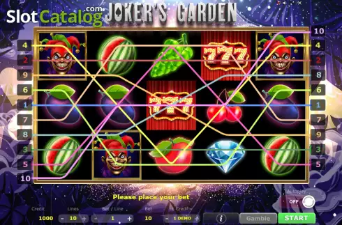 Скрин2. Joker's Garden слот