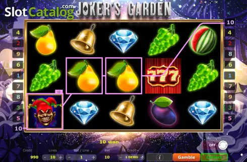 Скрин3. Joker's Garden слот