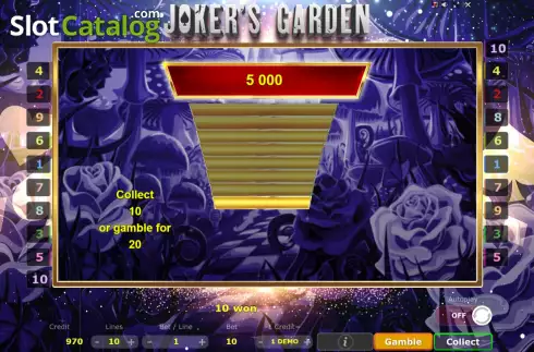 Скрин5. Joker's Garden слот