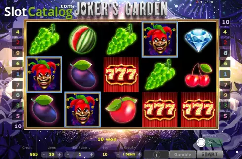 Скрин6. Joker's Garden слот