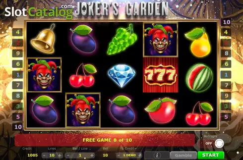 Скрин9. Joker's Garden слот