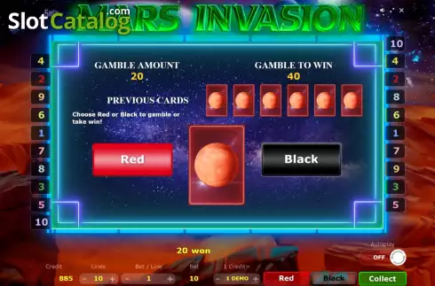 Скрин5. Mars Invasion слот