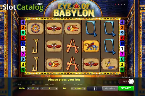 Скрин2. Eye of Babylon слот