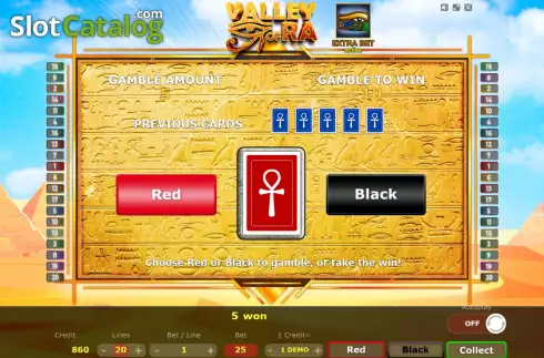 Скрин5. Valley of Ra слот