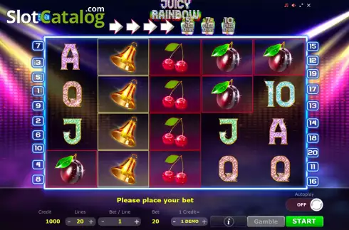 Скрин2. Juicy Rainbow слот