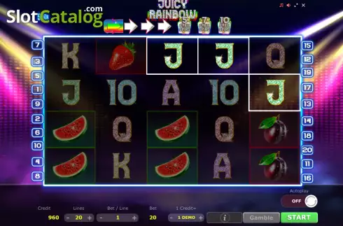 Скрин4. Juicy Rainbow слот