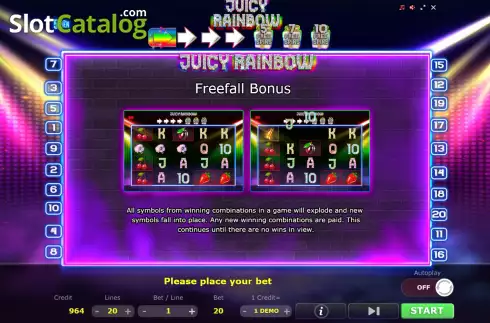 Скрин7. Juicy Rainbow слот