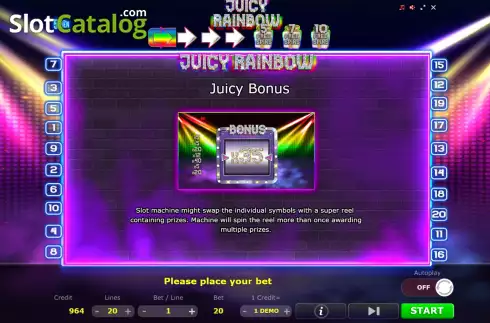 Скрин8. Juicy Rainbow слот
