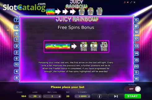 Скрин9. Juicy Rainbow слот