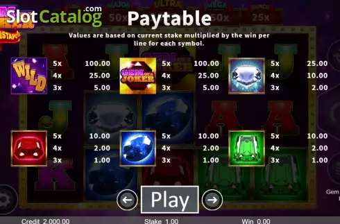 Скрин8. Gem of a Joker InstaPots слот
