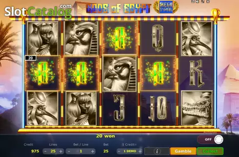 Скрин3. Gods of Egypt (Five Men Games) слот