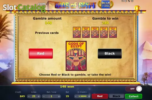 Скрин5. Gods of Egypt (Five Men Games) слот