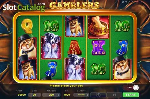 Скрин2. Gamblers (Five Men Games) слот