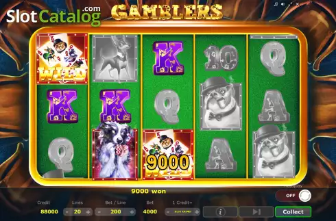 Скрин4. Gamblers (Five Men Games) слот
