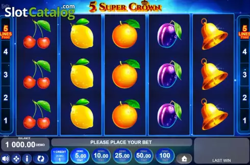 Скрин2. 5 Super Crown слот