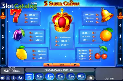 Скрин7. 5 Super Crown слот