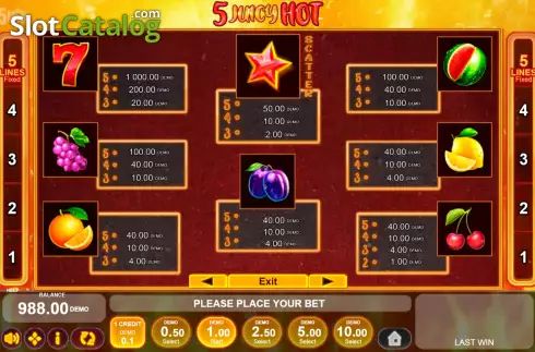 Скрин7. 5 Juicy Hot слот