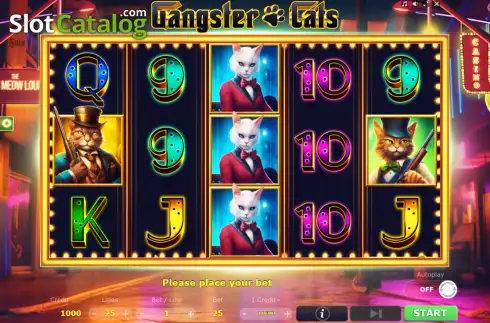 Скрин2. Gangster Cats слот