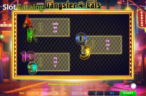 Скрин8. Gangster Cats слот
