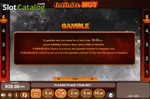 Скрин8. Infinite Hot слот
