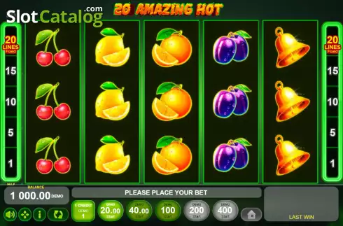 Скрин2. 20 Amazing Hot слот