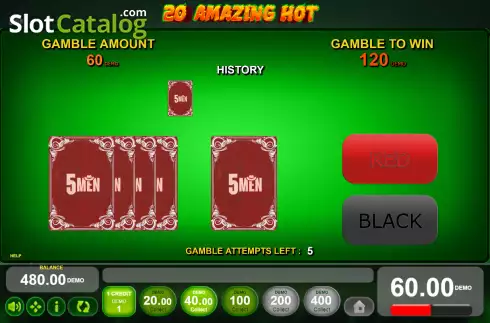 Скрин5. 20 Amazing Hot слот