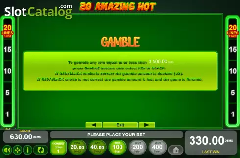 Скрин7. 20 Amazing Hot слот
