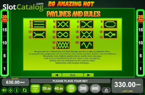 Скрин8. 20 Amazing Hot слот