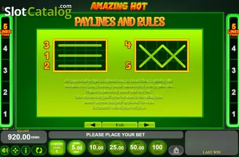Скрин9. Amazing Hot слот
