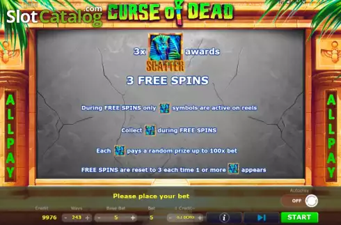 Скрин8. Curse of Dead слот