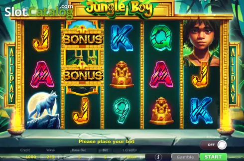 Скрин2. Jungle Boy (Five Men Games) слот