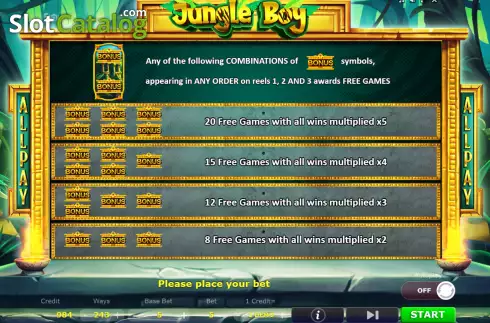 Скрин7. Jungle Boy (Five Men Games) слот