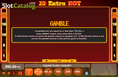 Скрин7. 20 Extra Hot слот